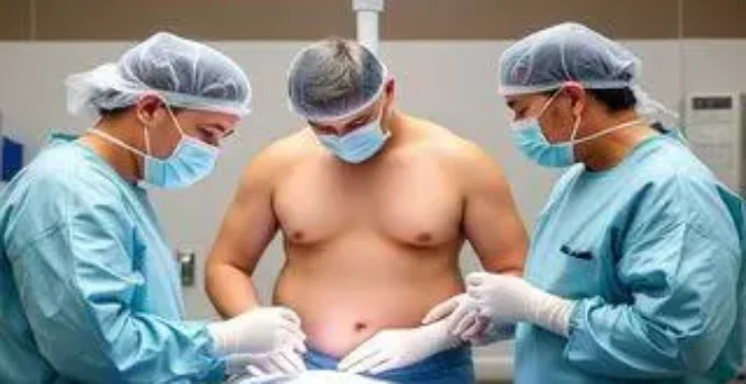 triagem para cirurgia de gigantomastia