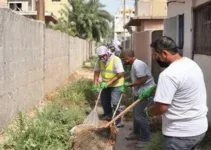 mutirão de limpeza no conjunto Jomafa