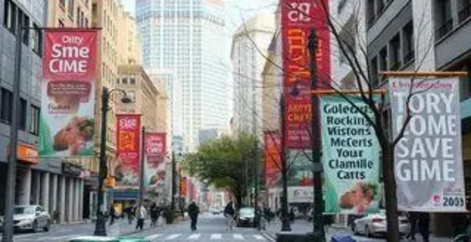 retirada de banners irregulares