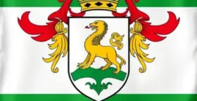 brasão e bandeira da princesa