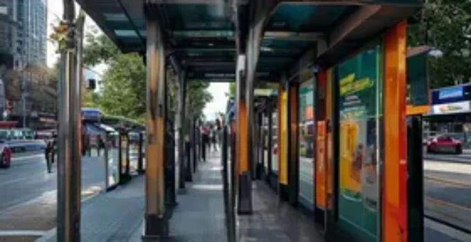 abrigos para usuários de ônibus