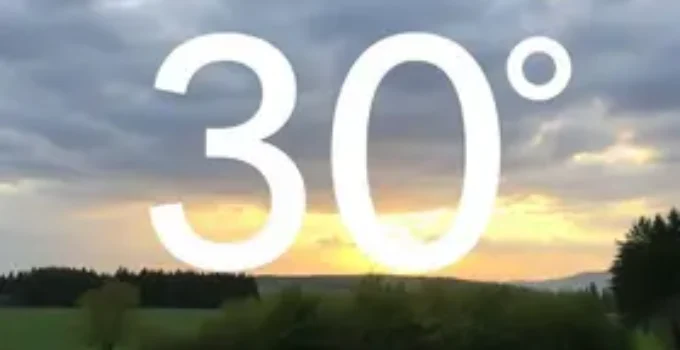 final de semana com até 30°