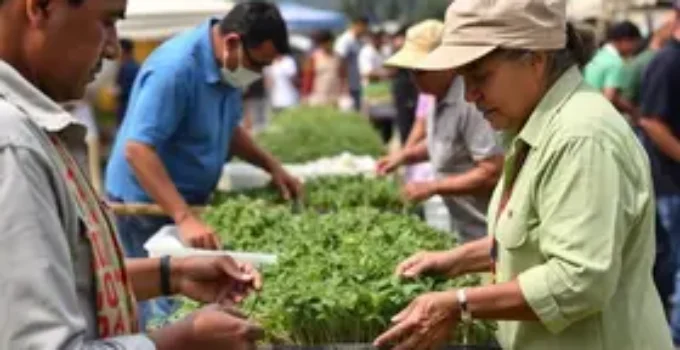 distribuição de sementes