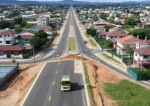 pavimentação entre os bairros Limoeiro e Aviário