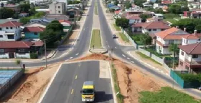 pavimentação entre os bairros Limoeiro e Aviário