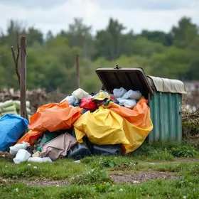 descarte irregular de resíduos