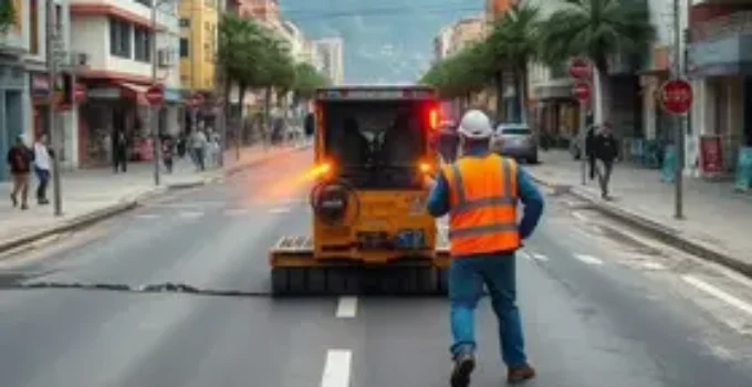manutenção de vias públicas