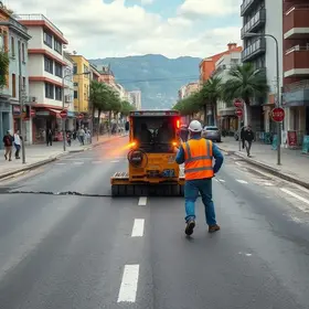 manutenção de vias públicas