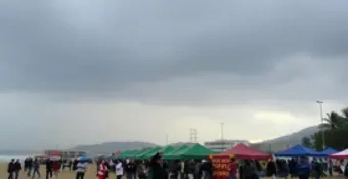 frente fria e ventos fortes em Feira de Santana