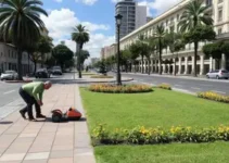 obras de pavimentação no Jardim Acácia