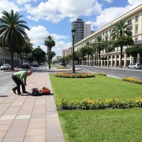 obras de pavimentação no Jardim Acácia
