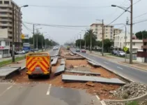danos causados por obras da Embasa em vias do Centro