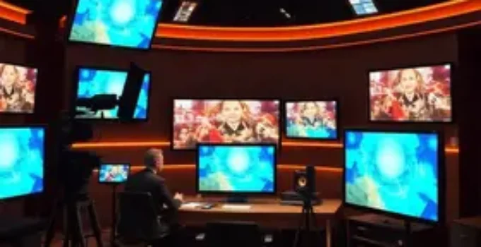 novo estúdio da TV Feira