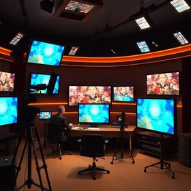 novo estúdio da TV Feira