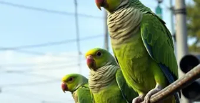 periquitos danificam fiação