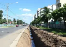 obras de drenagem avenida Asa Branca